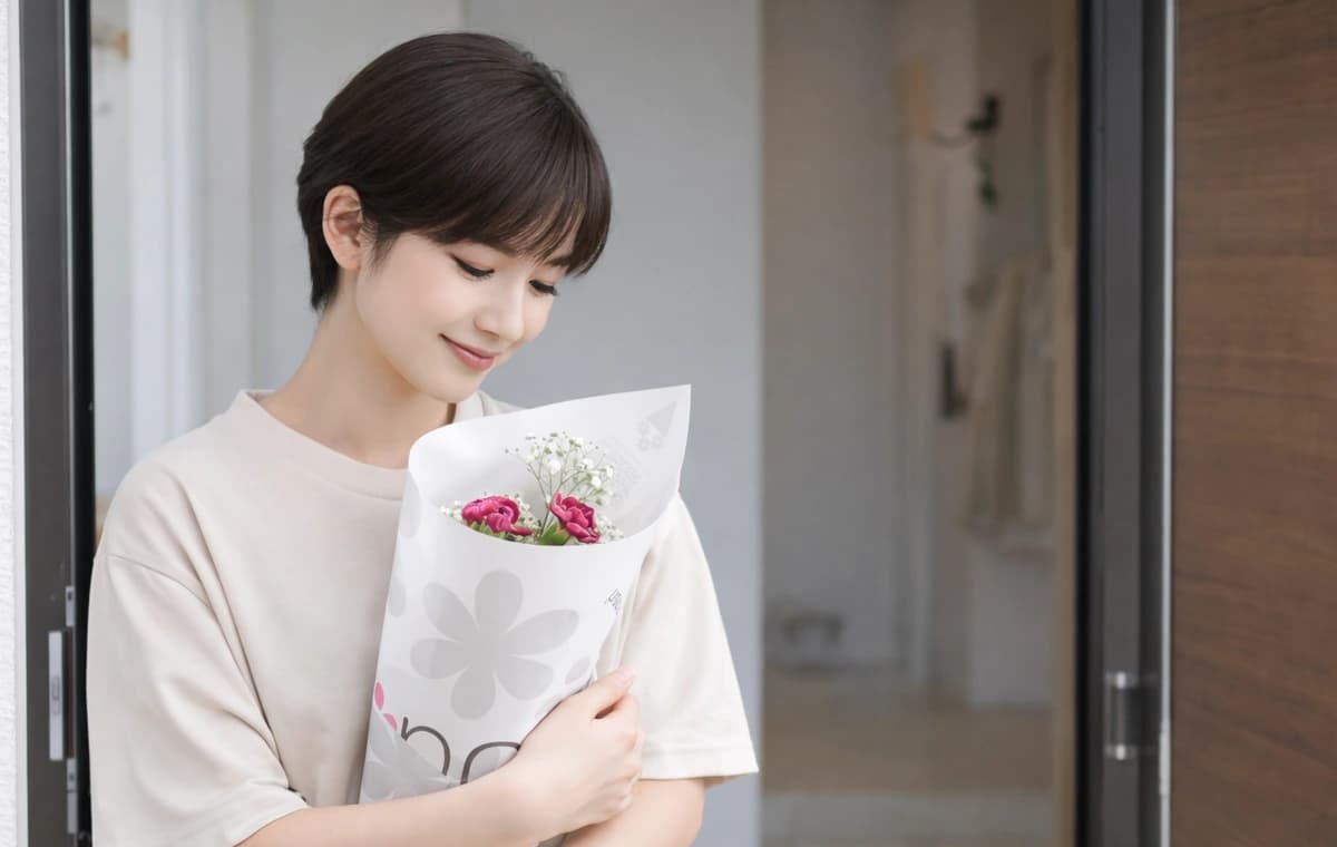 花を受け取った日のイメージ